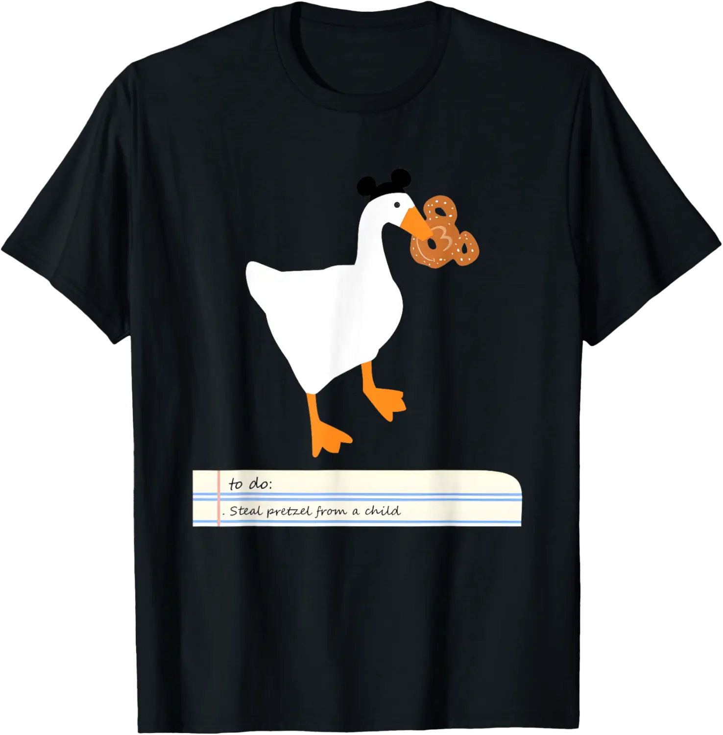 Goose To Do Steal Pretzel From A Child T-Shirt - Lydiagarcia Shop 65B0DJGTHYGP