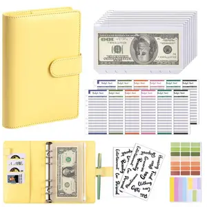 Multifunctional Savings Planner Set, Planner Notebook, Office Stationery Supplies, Practical Financial Management, Light Ring Binder, Budget Sheets, Envelope Bags, Sticky Notes