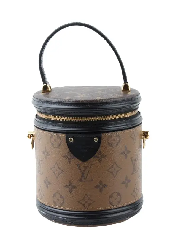 Pre-owned Louis Vuitton Coated Canvas Bucket Bags Cannes Reverse Monogram Canvas Handbag