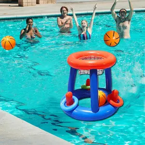 Inflatable Water Ring Game, Pool Party Water Game, Fun Water Accessories for Adults, Suitable for Summer Games and Outdoor Activities