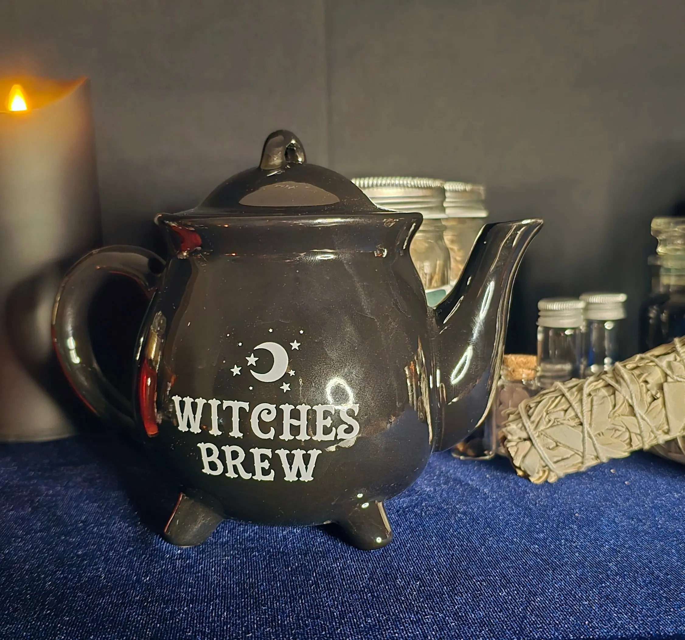 Witches Brew Tea Pot for Infusions and Ritual Tea Ceremonies