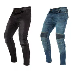 Men’s Motorbike Jeans with Aramid Protection Lining Reinforce Trouser
