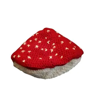 Crochet Toadstool Hat, 10" Head Circumstance, Made to Order