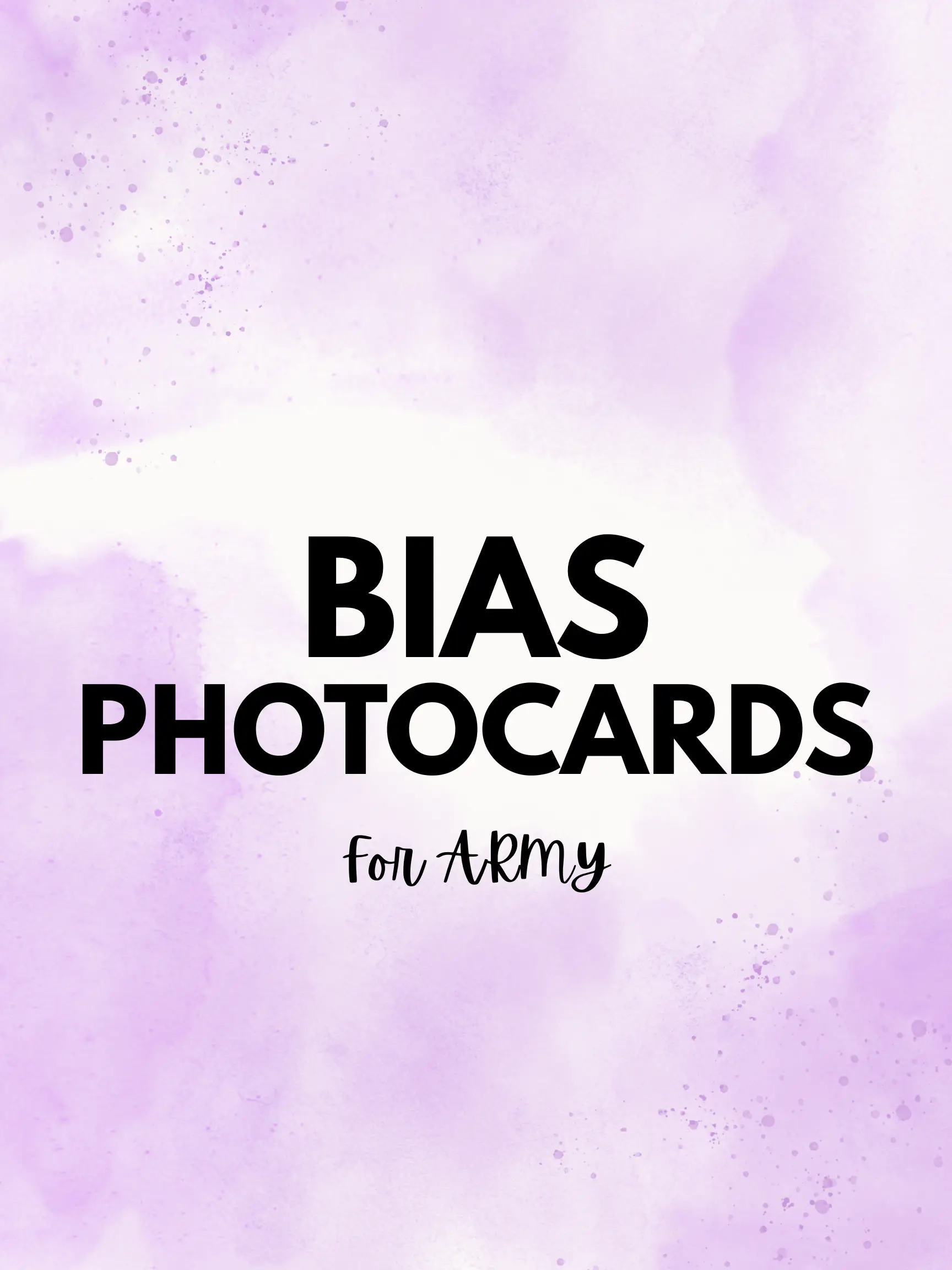 Bias Photocard Bias Photocard