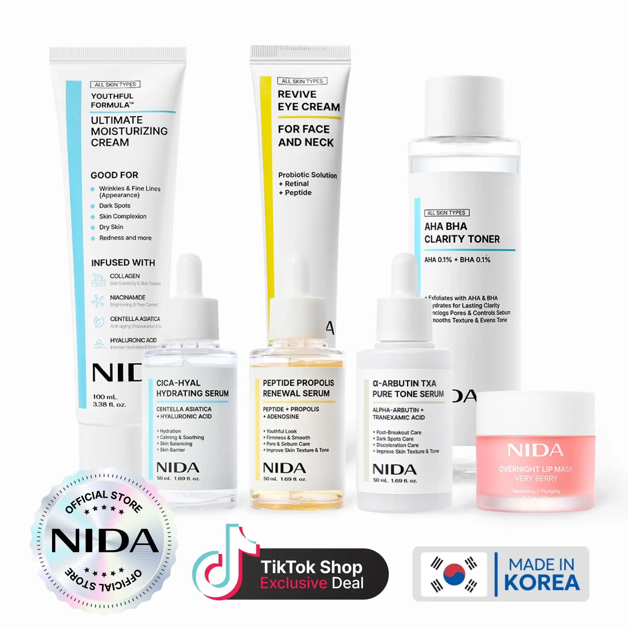 NIDA Super Deal Skincare Set of 7 NIDA Super Deal Skincare Set of 7