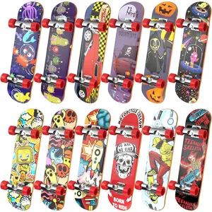 Professional Fingerboard Skateboard Set 12PCS - Creative Fingertip Sports & Party Favors for Kids (Mini Skateboard Starter Kit) Fidgetboards