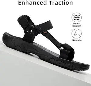 Men's Arch Support Sport Sandals Open Toe Waterproof Lightweight Casual Athletic Footwear for Summer Outdoor Beach Travel Enhanced Traction Wear Resistant Non Slip