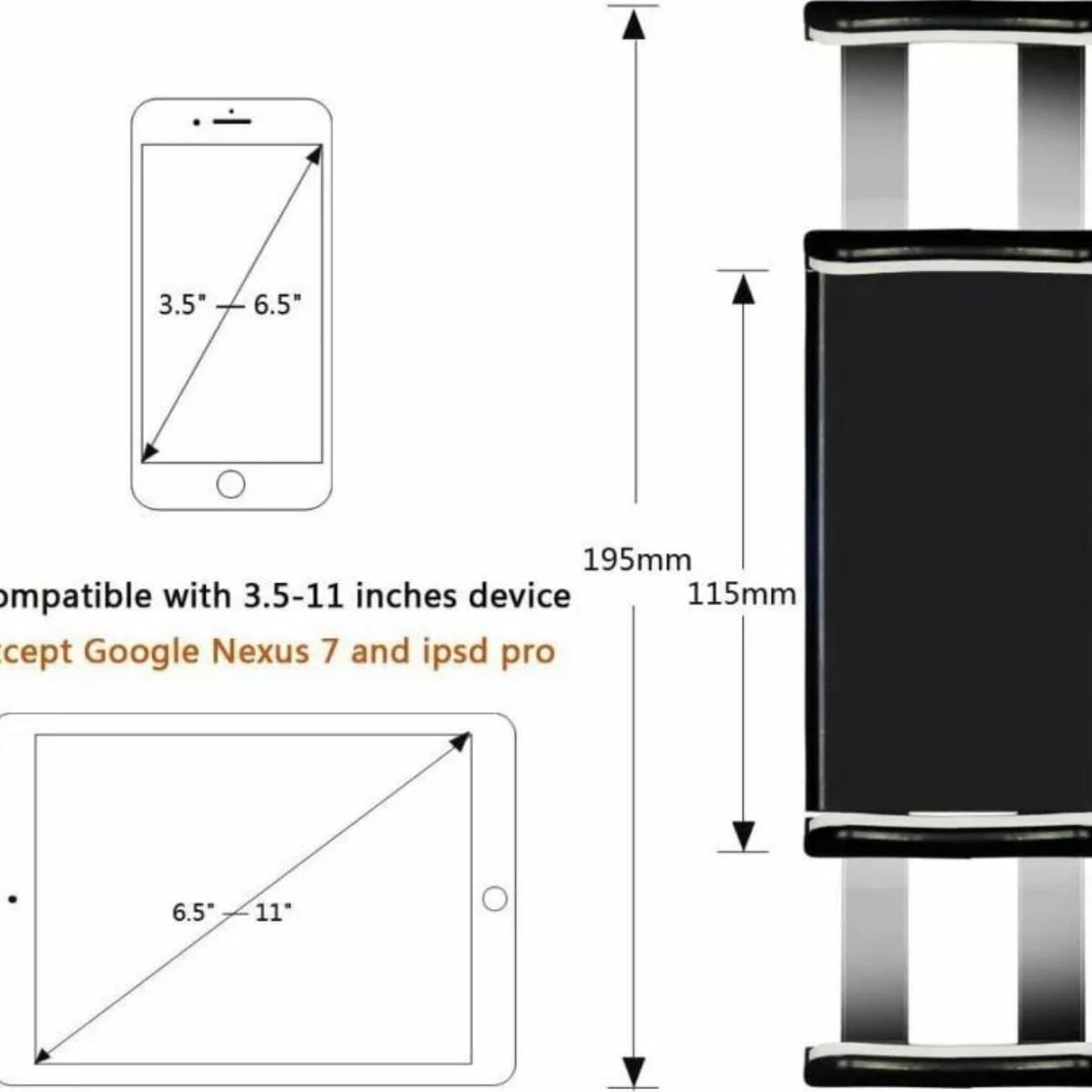 Gooseneck Phone Holder for Bed, 360° Rotatable Metal Desk Phone Stand, Adjustable Flexible Clamp Mount, Universal Fits for iPhone 17 16 15 14 13 12 11 Pro Max Plus iPad Samsung Galaxy All Phones & Tablets, Home Office Bedroom