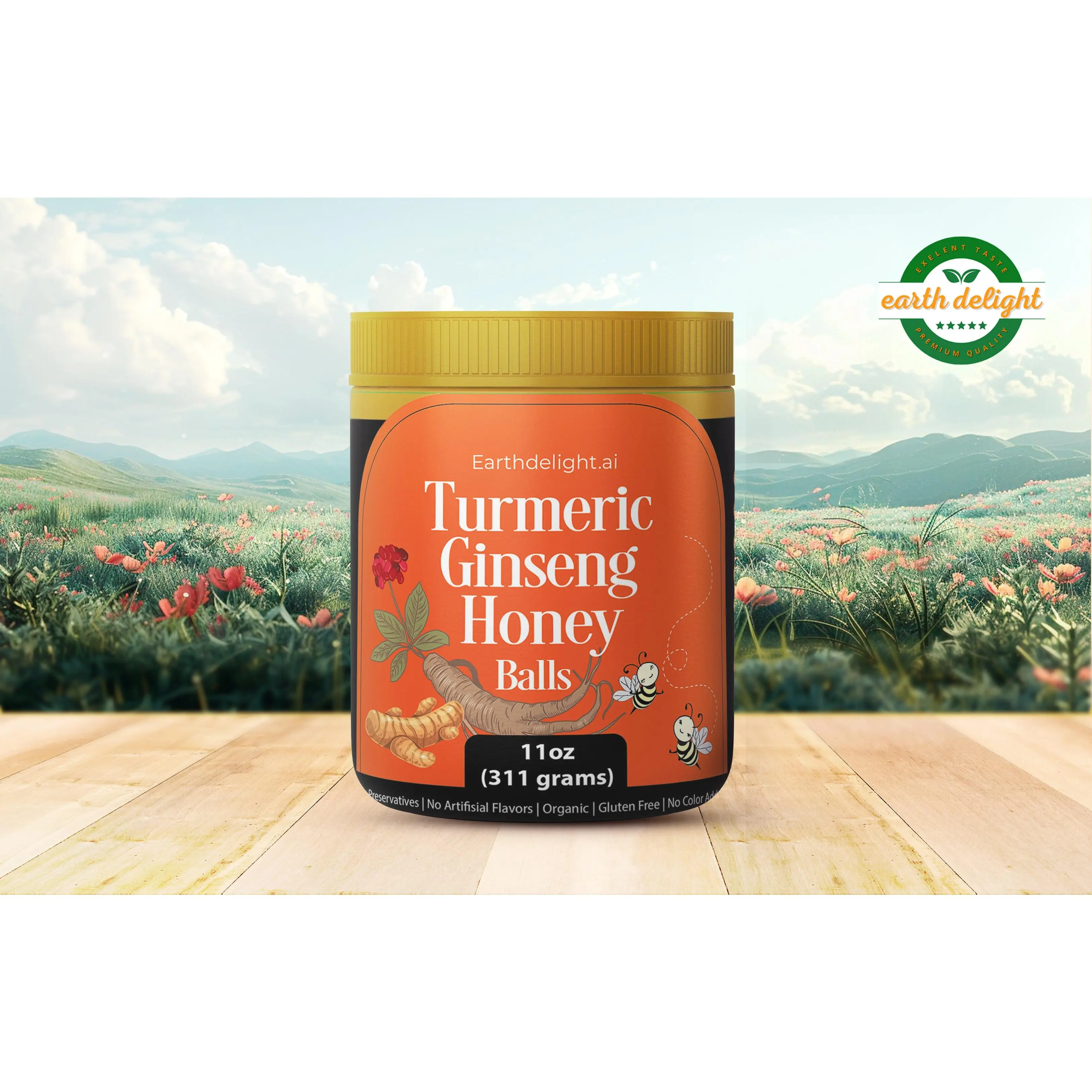 Turmeric Ginseng Honey Balls 5.7 oz Turmeric Ginseng Honey Balls 5.7 oz