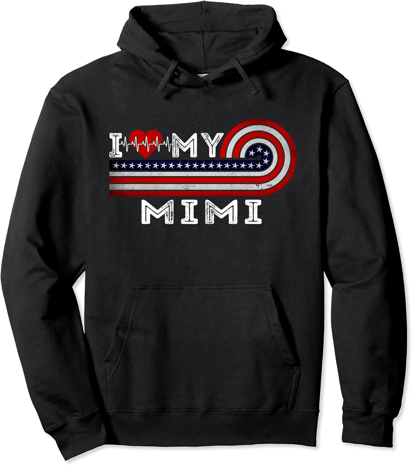 I Love My Mimi Heartbeat Valentines Day, Heart Love My Mimi Pullover Hoodie - Sarahreb Shop 42B0B2BDDMMM