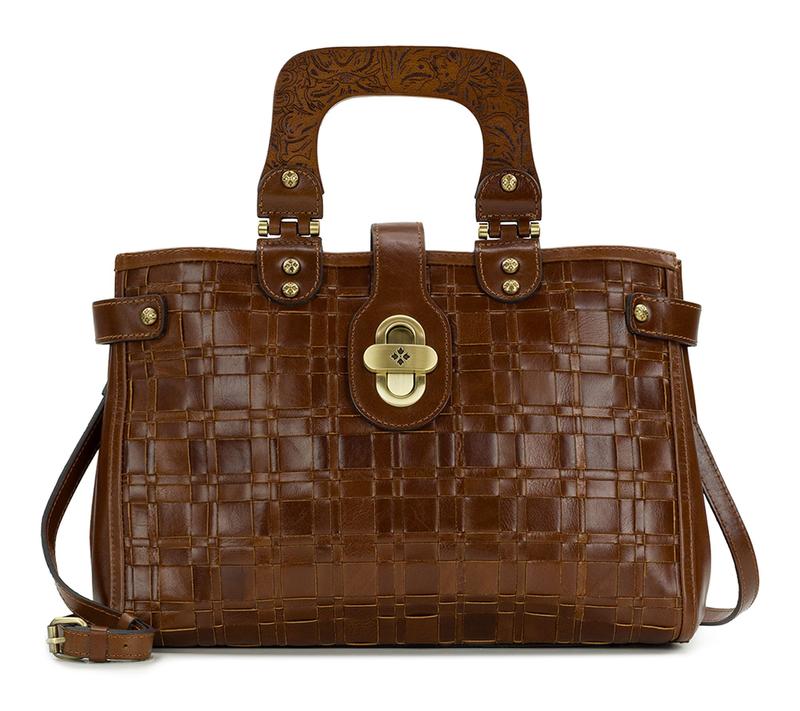 Patricia Nash Sancia Woven Satchel - Vintage Distressed
