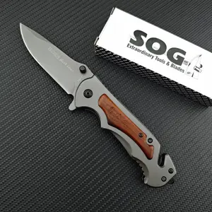 FA05 Pocket Folding Knife with 5Cr13Mov Blade, 420 Steel, Colorful Wood Inlay Handle—EDC, Survival Gear, Camping, Cutting, Hiking, and Multi-Purpose Outdoor Knife, Outdoor Camping Knives
