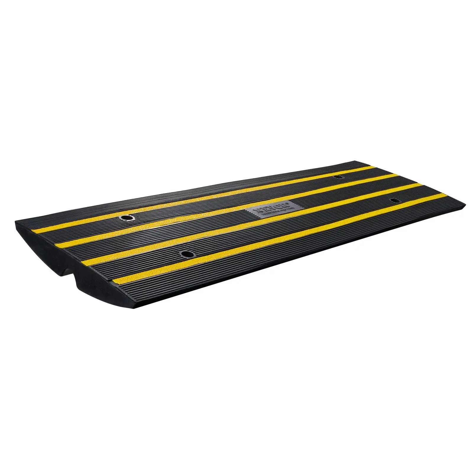 VEVOR Rubber Curb Ramp for Driveway 1 Pack, 15T Heavy Duty Sidewalk ...