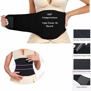 360 Wrap Around Lipo Foam Flattening BBL Ab Board Post Surgery Liposuction Abdominal Compression Belly Wrap Band Tummy Tuck Lipo Board