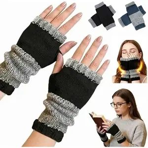Women's Fingerless Gloves-Knitted ,Wrist Warmers Winter Warming,Fashion,Casual