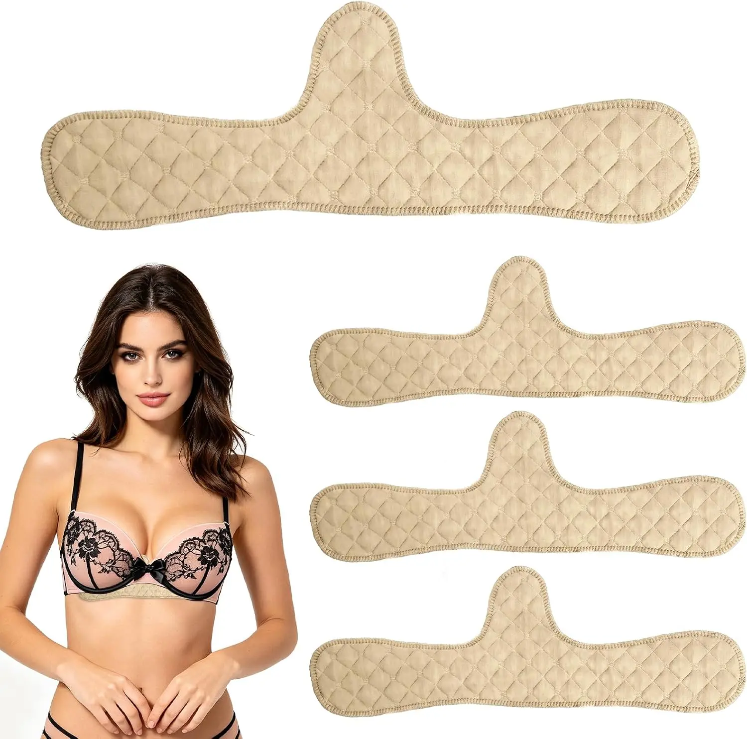 Don't Sweat It Bra Liner - Womenswear Comfort 4 Pcs Cotton Bra Liners