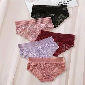6 Packs Women's High Waist Full Coverage Panties Sexy Cheeky Underwear Random Color