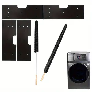 GE Washer Dryer Combo, WH01X35719 Dryer Lint Filter Replacement, 2025 New Lint Filter for Ge Washer Dryer Filter Sponge, Hand Washable and Reusable, Models: PFQ97HSPVDS (4pcs Lint Filter Replacement & 2pcs Dryer Vent Brush)