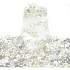 Elegant Vase Filler About 200  Clear Beads & ABS Simulated  for Floral Arrangements, Wedding Centerpieces, and  Deco ()