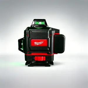 Milwaukee 4D 16 Lines Green Laser Level Built In 360 Degree Self Leveling System High Precision Light Positioning Device Stable Projection Effect For Building Construction And Site Layout Operations