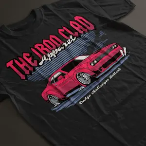 Hellcat Dodge Challenger T-shirt, Muscle Car Lover Tee, Dodge Hell Cat Gift, American Muscle Shirt, Gift For Boyfriend