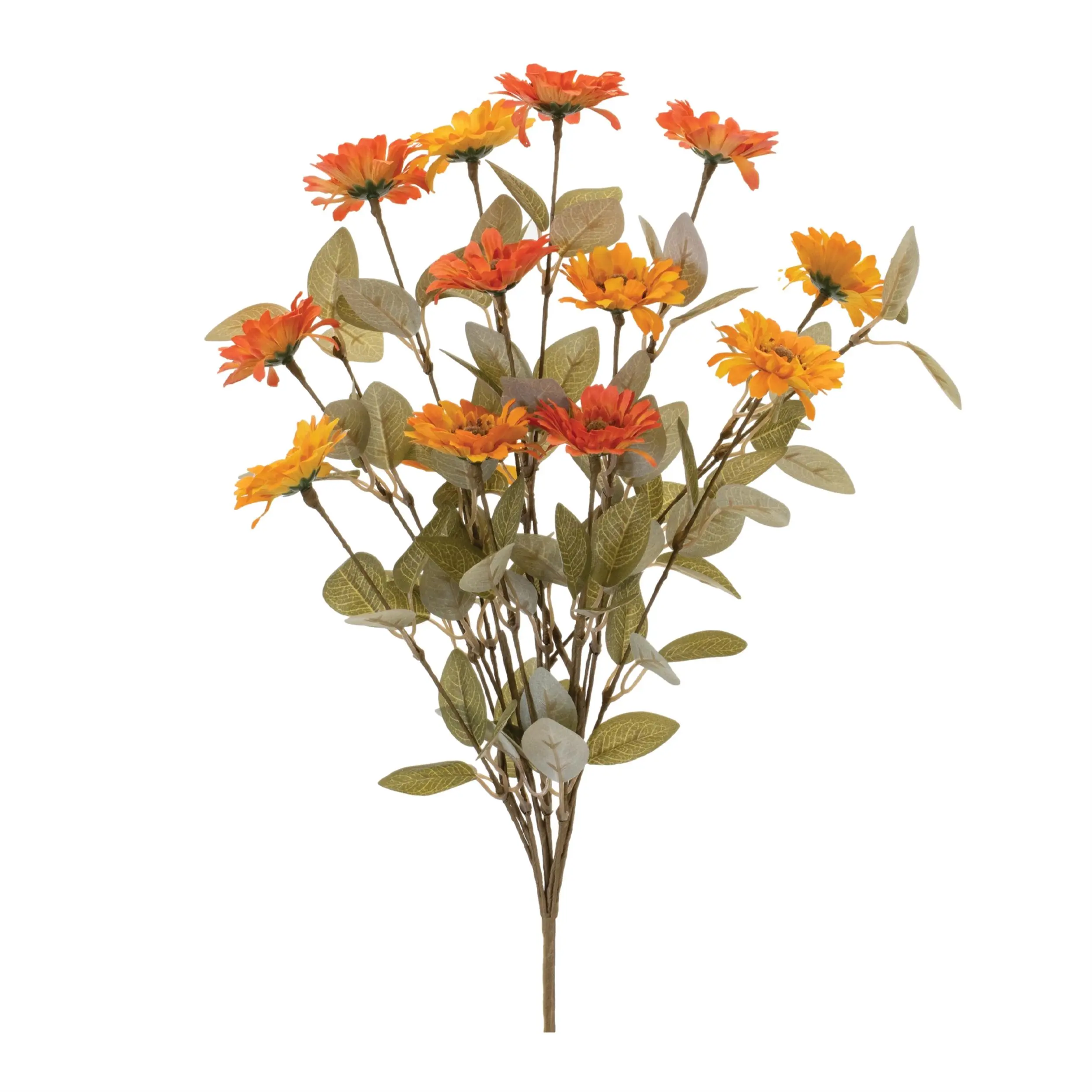 Gerbera Daisy Floral Bush 21"H (Set of 2)