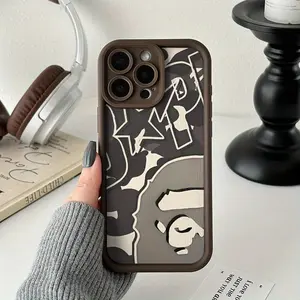 Street Graffiti Aesthetic Pattern iPhone Case Luxury Design Non-Slip Durable Silicone Cover for iPhone 17 to 11 Protective Smartphone Case