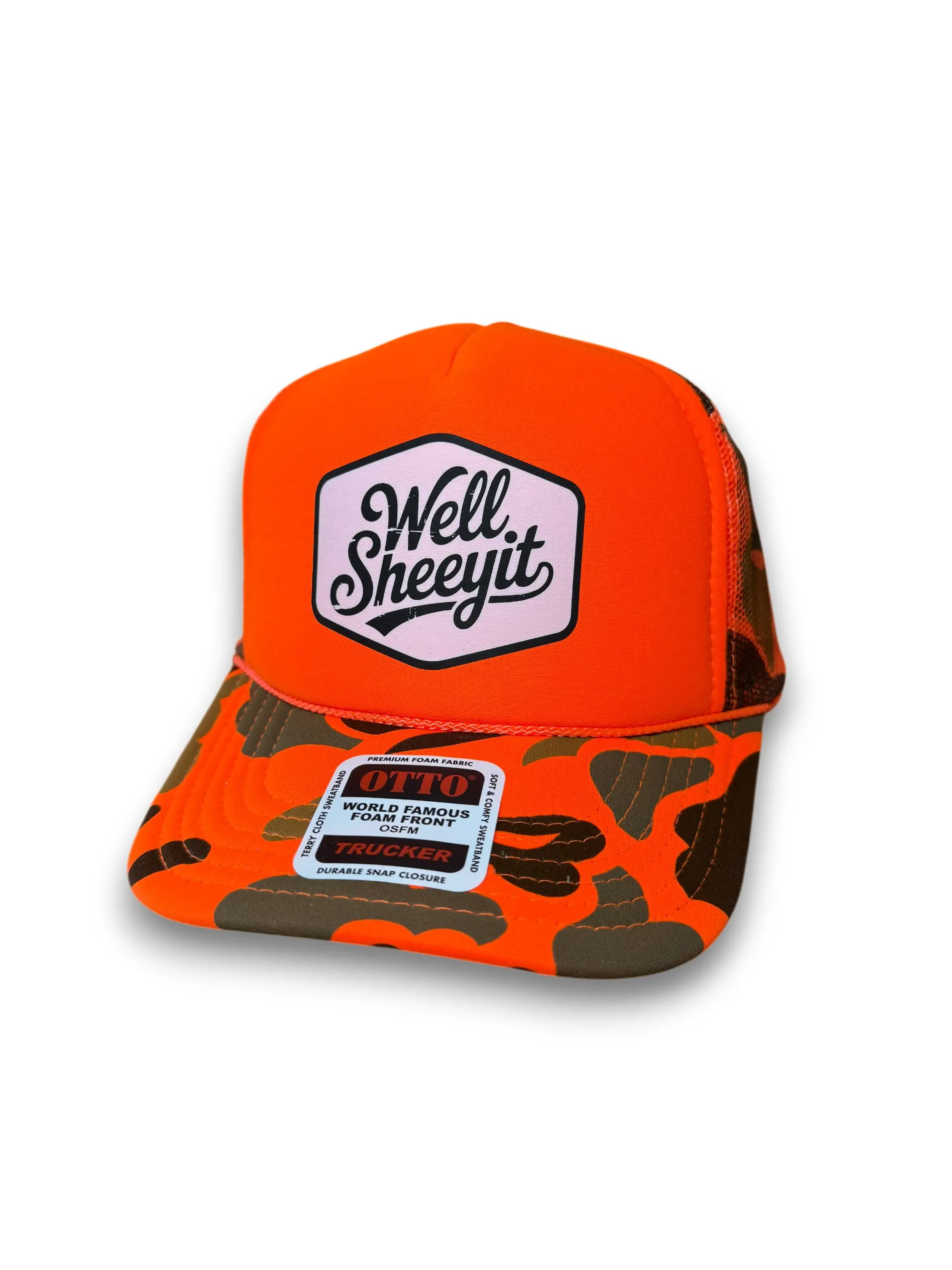 Well Sheeyit Snapback Hat by Luckless Outfitters Trucker Cap Trucker Style