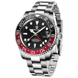 PAGANI DESIGN 2026 New PD-1662 V5 Men's Luxury Automatic Mechanical Watch, Ceramic Bezel, 100M Waterproof GMT Wrist Watch