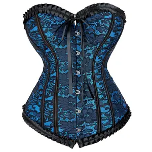 Corset Top for Women Pirate Corsets Shapewear Steampunk Corset Overbust Halloween Gothic Party Outfit 2805-ZC1