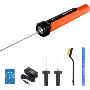 3 in 1 Foam Cutter Tool Kit, Up to 662 degrees Fahrenheit Orange Foam Cutter Electric Foam Cutting Tool,Heated Foam Carving Knife Kit.