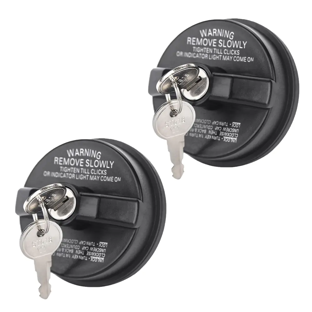 Locking Gas Cap, Lock Fuel Cap 2 Pack Compatible with 4Runner Tacoma Tundra Acura Car Accessories Vehicle Parts Automotive