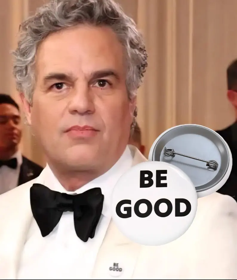 BE GOOD Pin Button,  Renee Good Mark Buffalo Pin Button, Positive Message Badge