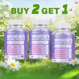 Women’s Herbal Supplement with Kacip Fatimah 1000mg, Manjakani, Slippery Elm & Fenugreek | Wellness & Vitality Support | 60 Tablets | Mixed Packaging