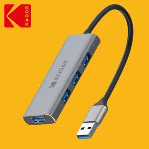 KODAK 4 Port USB3.0 HUB, High Speed Splitter, Multifunction Portable PD Adapter Converter for Computer Tablet Transmission Data