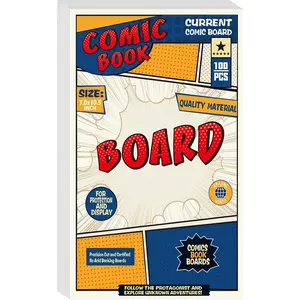 Thick Durable Reusable Current Size Regular Comic Book Backing Boards 100P for Standard Regular Comics