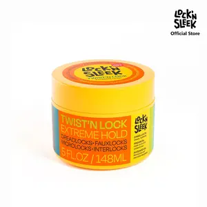 Lock’N Sleek Twist’N Lock Extreme Hold - Dreadlocks, Fauxlocks, Microlocks, Interlocks, 5 FL OZ / 148 ML