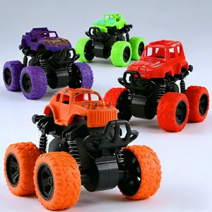 Inertia-Powered Off-Road Monster Truck Toys,4-Wheel Shock Absorption + 360° Rotation Rubber Tire Cars,Perfect Birthday/for Kids Boys & Girls,Valentine's Day gift,children's gift exchange,Easter gift
