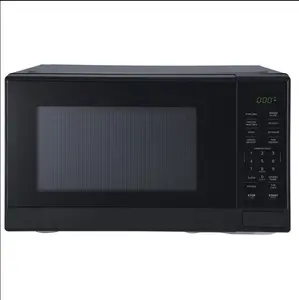 Mainstays 1.1 cu ft Microwave Oven For Fast Heating Compact Countertop Kitchen Food Defrost Appliance Black
