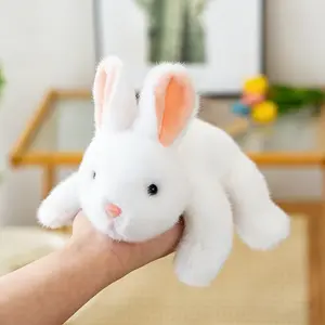 PEACHCAT Easter Bunny Stuffed Animal Cute Plushies White Rabbit Plush Toys Birthday Easter Gifts for Girls Boys Kids #summervibes