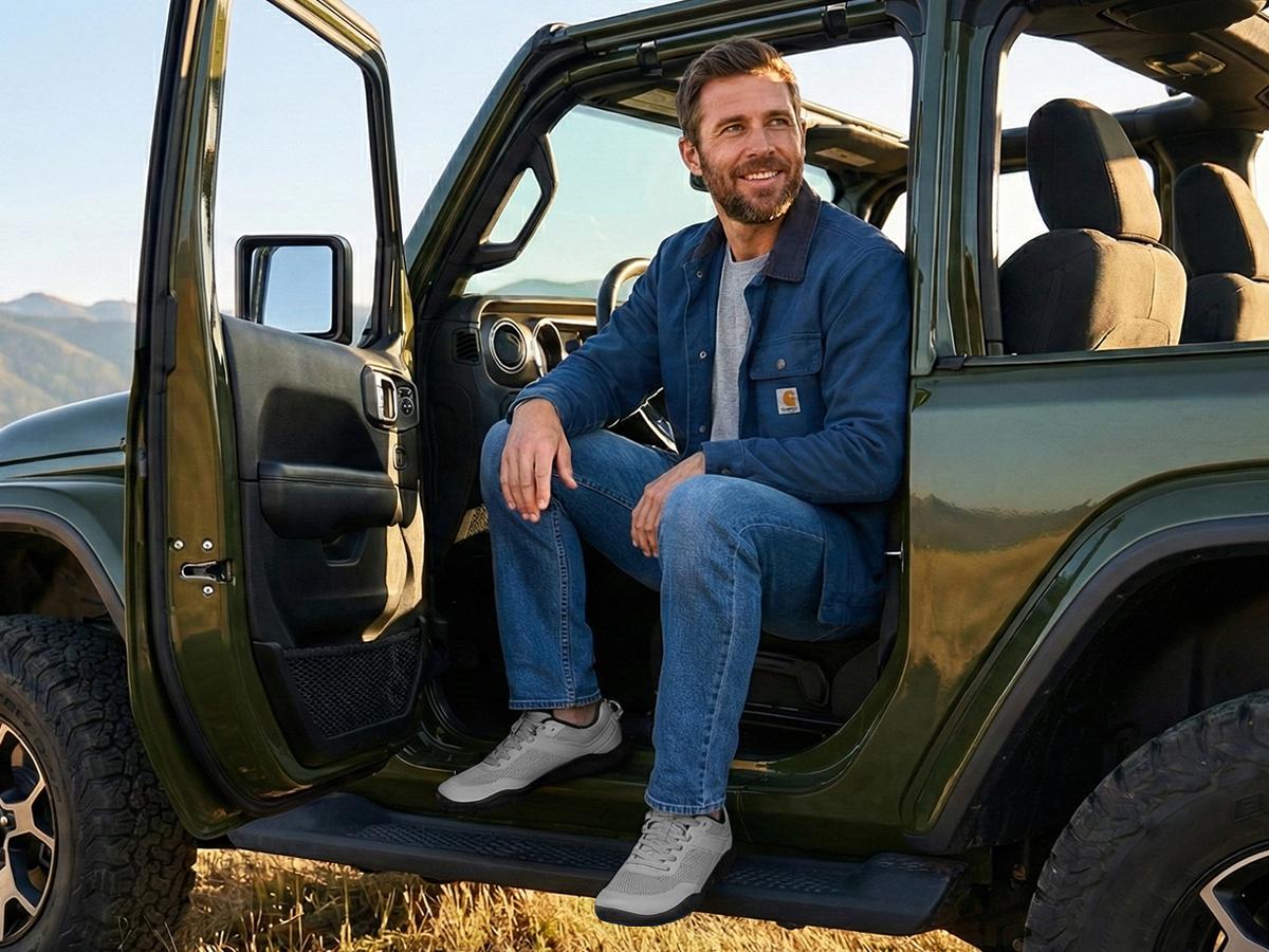 AIRHAS Men’s Zero-Drop Barefoot Trail Running Shoes with Anatomical Toe Cap — Gym & Cross-Training Sneakers