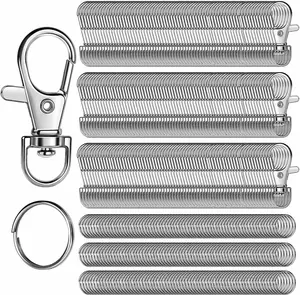 480 pcs Metal Lobster Buckle and Keyring Set, Rotating Buckle with Open Loop, Suitable for DIY Handmade Making, Keychains, Bag Hangers&Handmade Creation