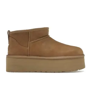 UGG Women's Classic Ultra Mini Platform Boot Chestnut, from StockX