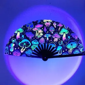 Clack Fan Dance Fan Bamboo Folding Claw Hand Fan Men's and Women's Decorative Gift Party Disco Dance Pride Festival Line Dancer Accessories Fan Decoration