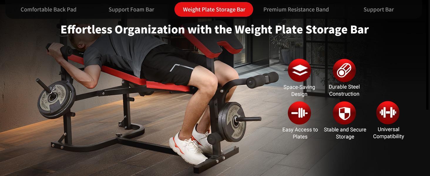 6-in-1 Foldable Weight Bench Set, 1695LBS Adjustable Workout Bench/Barbell Rack/Curl Pad, Bench Press, Leg Extension and Curl machine, Workout Fitness Equipment w/Squat Rack for Home Gym 6-in-1 Foldable Weight Bench Set, 1695LBS Adjustable Workout Bench/Barbell Rack/Curl Pad, Bench Press, Leg Extension and Curl machine, Workout Fitness Equipment w/Squat Rack for Home Gym