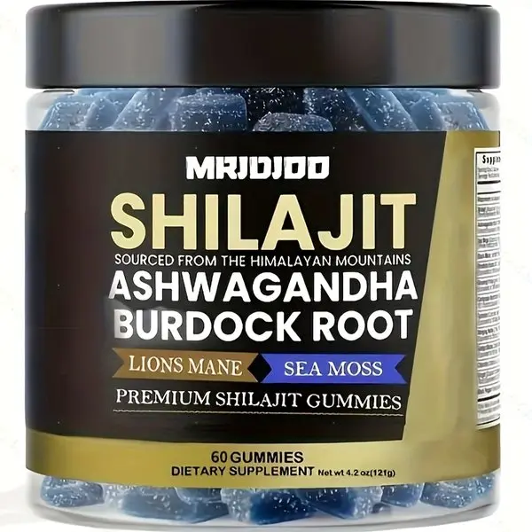 Himalayan Shilajit Gummies, Free from Sucrose, Sweetened with Manuka Honey, Featuring a Clean Recipe with Fulvic And Humic Acids
