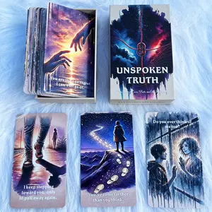 Unspoken Truth Oracle Deck, Oracle Cards for Beginners, 54 Card Deck Love Relationship and Shadow Work Oracle Cards for Love, Breakups, Inner Healing & Emotional Clarity