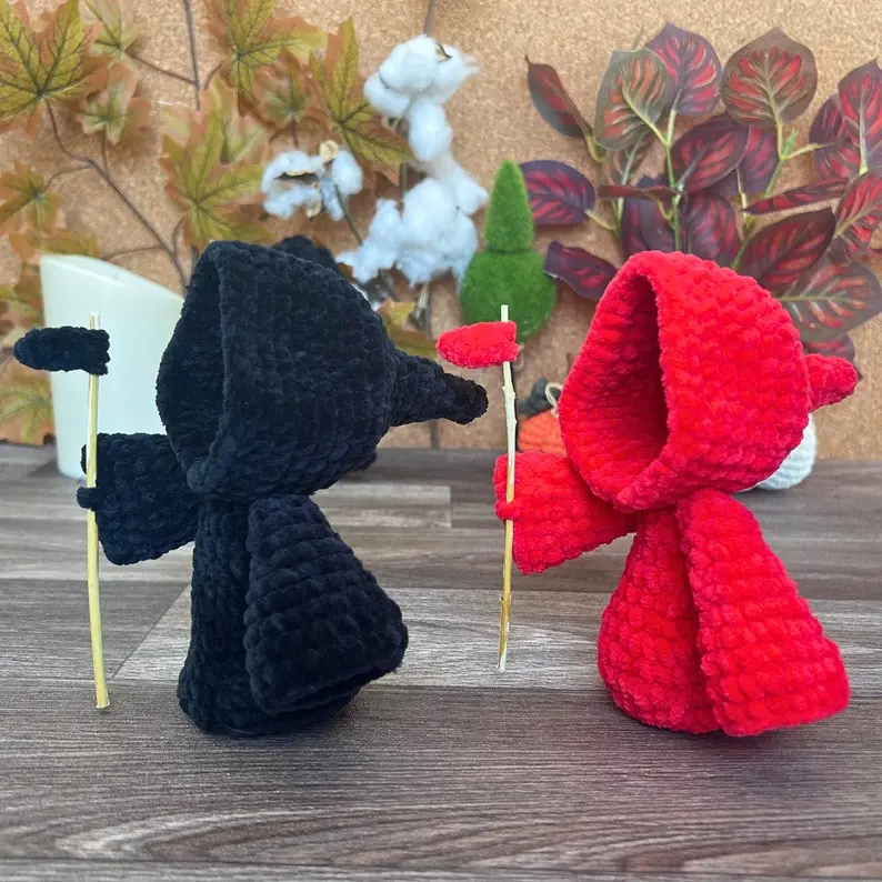 Grim Reaper Crochet, Halloween Crochet, Ghost Crochet, Spooky Amigurumi, Halloween Crochet