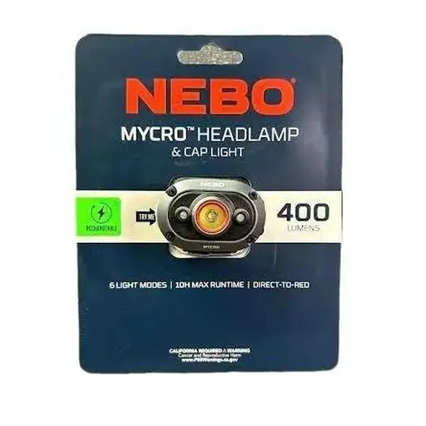 NEBO Mycro Headlamp & Cap Light NEBO Mycro Headlamp & Cap Light