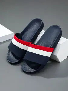 Luxurious Striped One-Shoulder Sandals Waterproof Quick-Dry Easy Clean, Stylish Women's Footwear for All Occasions